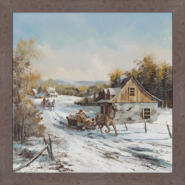 Winter Scene par Claude Langevin