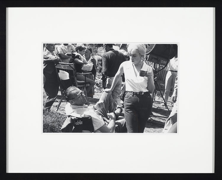 Arthur Miller and Marilyn Monroe on the set of The Misfits par Eve Arnold