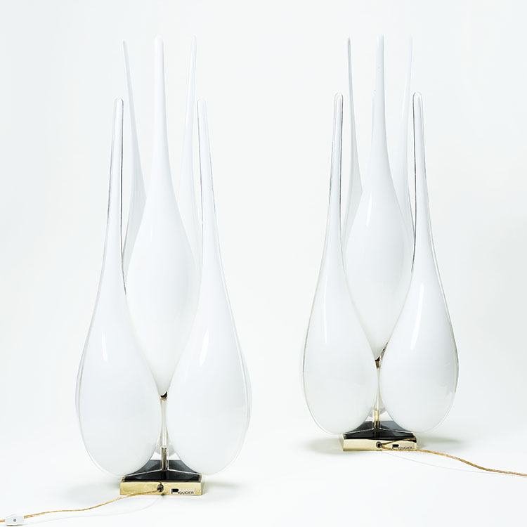 Pair of table lamps by Maison Rougier