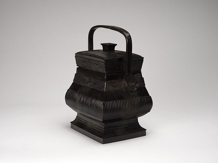A Chinese Archaistic Bronze Incribed Vase, Fangyou, 17th/18th Century par  Chinese Art