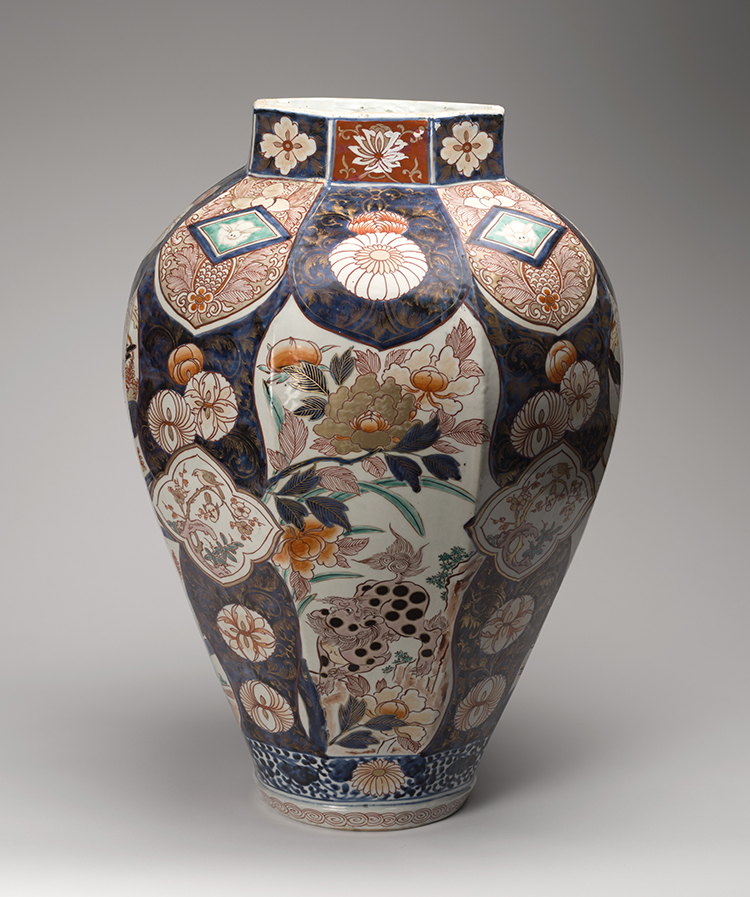 Large Japanese Imari Hexagonal Vase, Edo Period, 18th Century by  Japanese Art