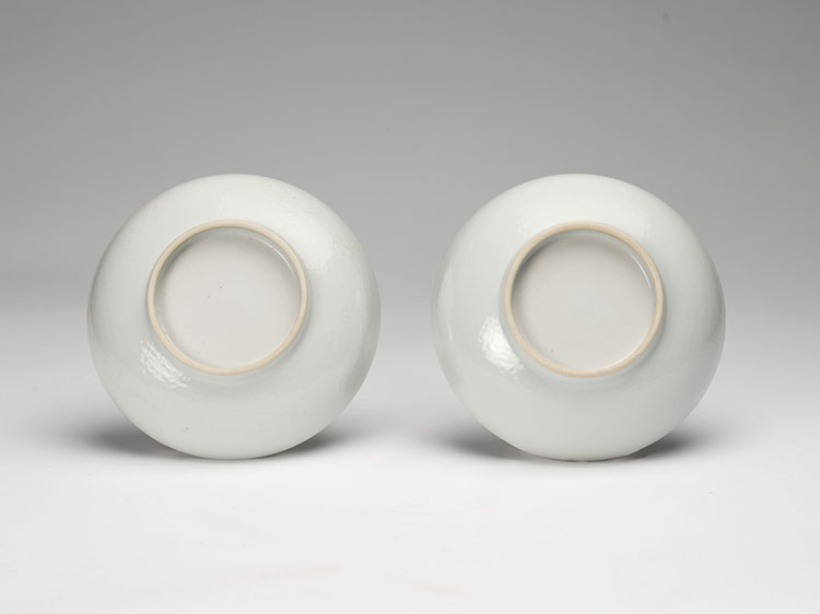 A Pair of Chinese Export Blue and White 'Landscape' Dishes, 18th/19th Century by  Chinese Art