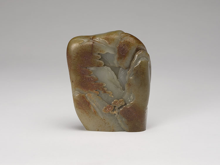 A Chinese Celadon Jade Carved ‘Luohan’ Mountain, 18th/19th Century by  Chinese Art