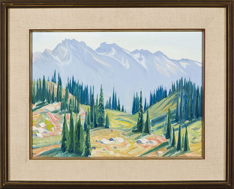 Clachnacudainn Range from Summit, Mt. Revelstoke by Doris Jean McCarthy