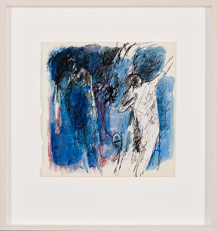 Untitled (Figures in Blue) by Betty Roodish Goodwin