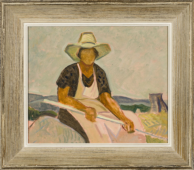 Figure in a Landscape (La Paysanne) by Anne Douglas Savage