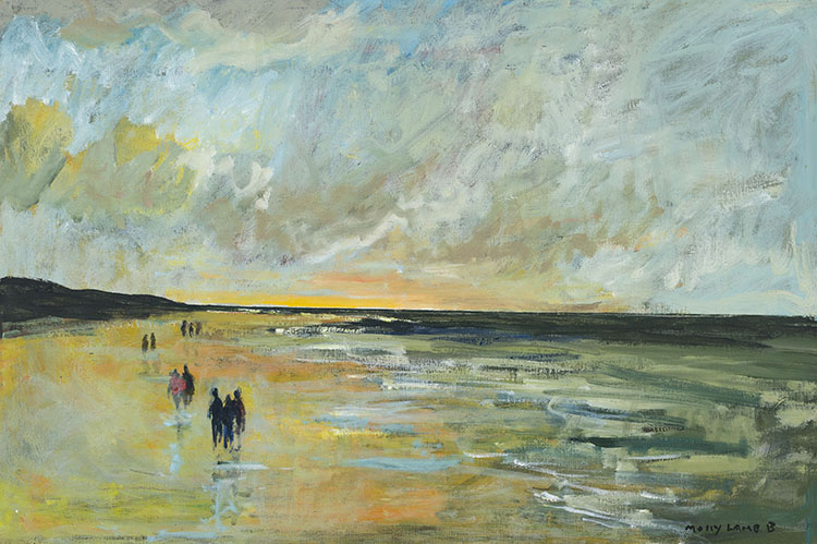 Beach at Sunset by Molly Joan Lamb Bobak