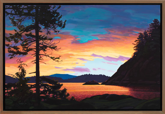 Sunset in Von Donop Channel by Clayton Anderson