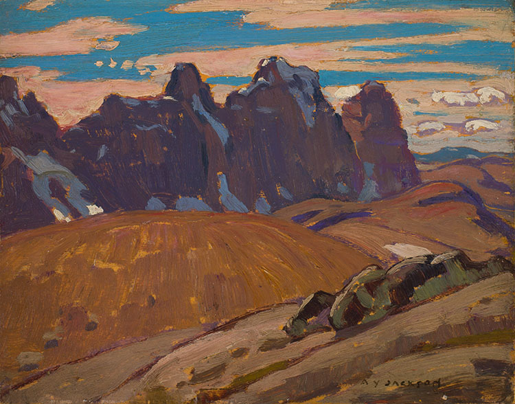 The Ramparts, Tonquin, Jasper Park by Alexander Young (A.Y.) Jackson