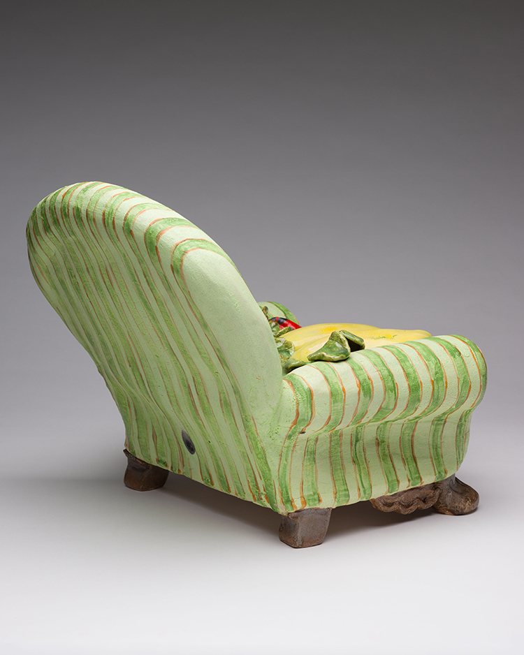 Green Chair with Vegetables by Victor Cicansky