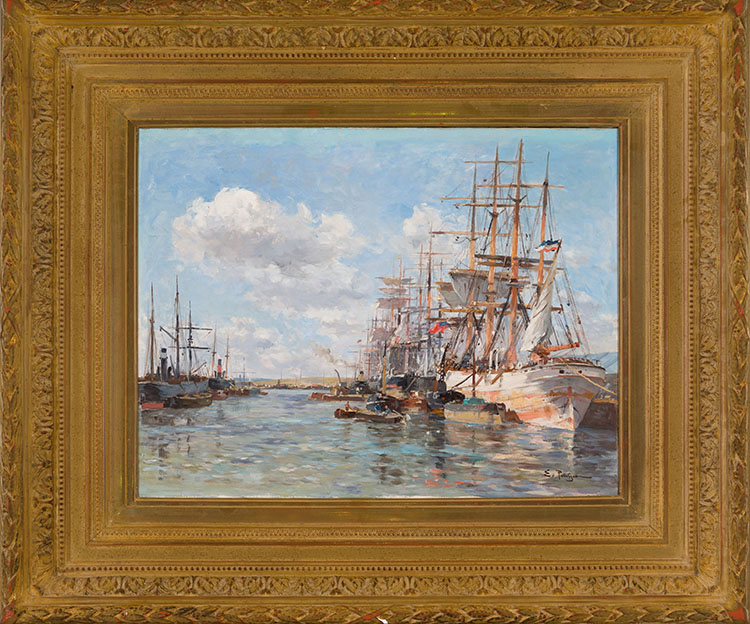 Le Port de la Rochelle by Edmond Marie Petitjean