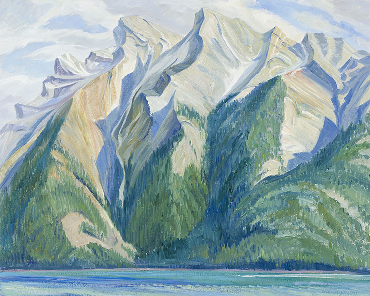 Above Lake Minnewanka by Doris Jean McCarthy