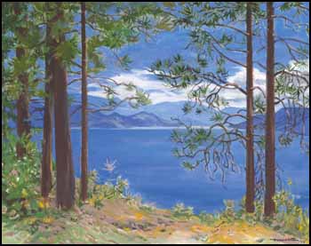 Kalamalka Lake, BC by Janet Holly Blench Middleton sold for $863