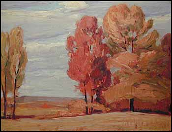 Scarlet and Gold by Edward Llewellyn Bellsmith sold for $345