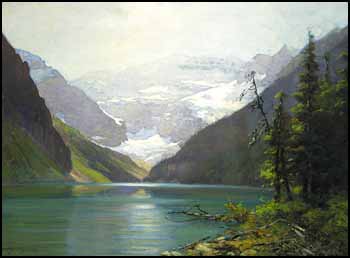 Victoria Glacier, Lake Louise by Frederic Marlett Bell-Smith sold for $18,400