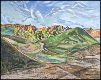 Landscape on Thanksgiving by Paraskeva Plistik Clark sold for $20,700