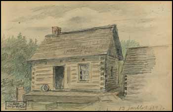 Log Cabin by Georges Marie Joseph Delfosse sold for $288