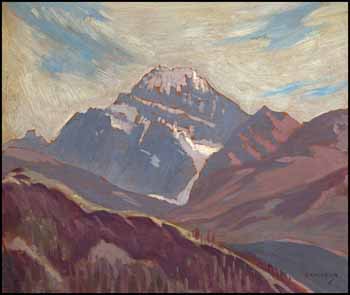 Mount Rundle by Joseph Ernest Sampson sold for $1,725