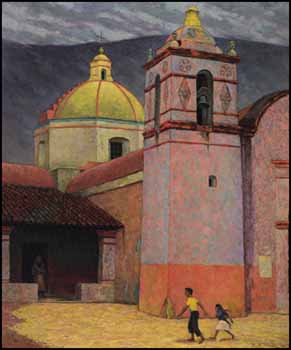 The Church of San Juanito, Oaxaca, Mexico by Frederick Bourchier Taylor vendu pour $2,300