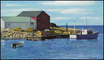 Lobster Packing Plant, Indian Harbour, N.S. by Frederick Bourchier Taylor vendu pour $2,588