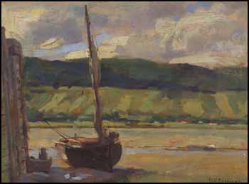Sailboat at Low Tide by William Brymner sold for $6,900