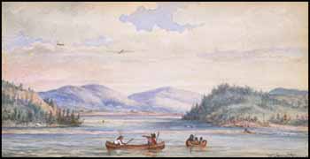 Indians Canoeing by William Armstrong vendu pour $2,875