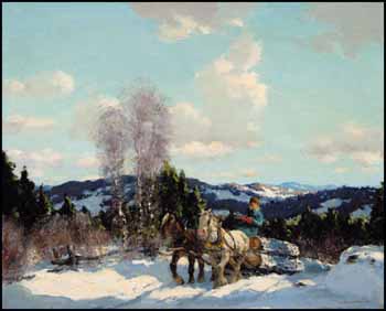 Logging in Winter by Frederick Simpson Coburn sold for $48,875