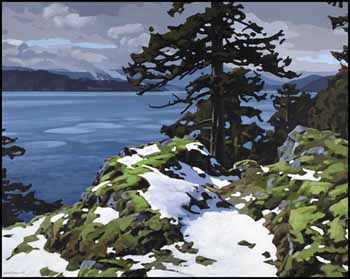 Melting Snow on the Bluff by Clayton Anderson sold for $11,500