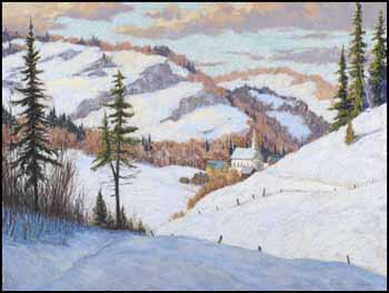St. Sixte en hiver by Horace Champagne sold for $5,750