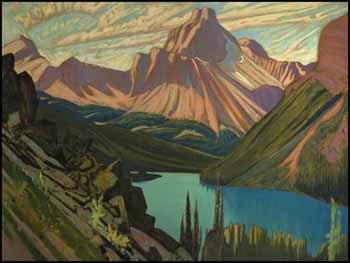 Lake O'Hara and Cathedral Mountain, Rockies by James Edward Hervey (J.E.H.) MacDonald vendu pour $977,500