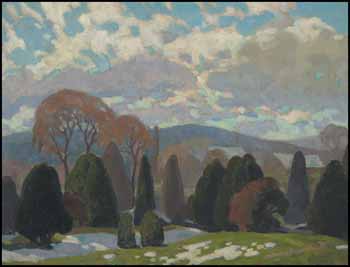 Sentinels in the Spring in the North Country by Lawrence Arthur Colley Panton sold for $2,070