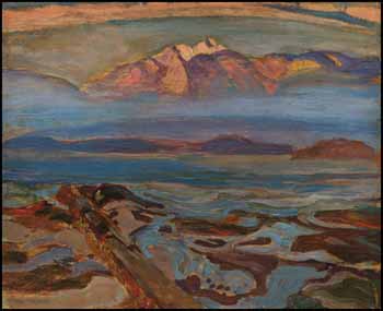 Misty Day, West Coast (North Shore from Point Grey, Vancouver) by Frederick Horsman Varley sold for $207,000