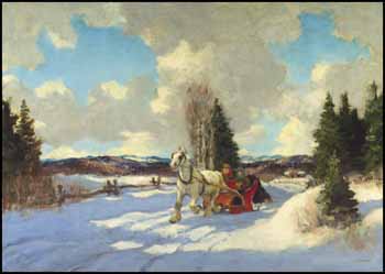 Going to the Village by Frederick Simpson Coburn sold for $57,500