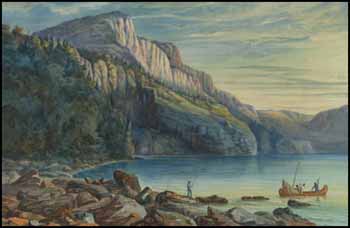 Setting Camp, Lake Nipigon by William Armstrong vendu pour $10,350