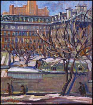Sherbrooke Street West, near Atwater Avenue by Nora Frances Elizabeth Collyer sold for $25,875