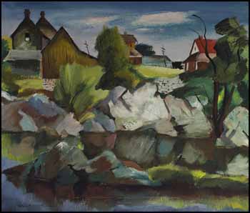 Rocks under Trees by Henri Leopold Masson sold for $8,775