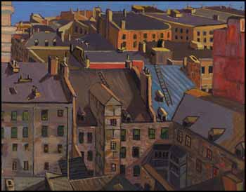 Rooftops, Quebec City by Sir Frederick Grant Banting sold for $76,050