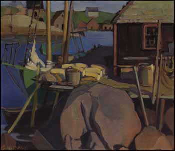 Fishing Village, Peggy's Cove by Kathleen Frances Daly Pepper sold for $18,720