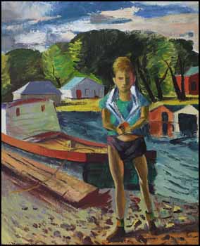 Boy With Boat by Henri Leopold Masson vendu pour $8,775