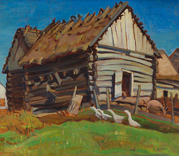The Log Barn by Kathleen Frances Daly Pepper sold for $10,000