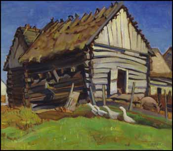 The Log Barn by Kathleen Frances Daly Pepper sold for $21,060