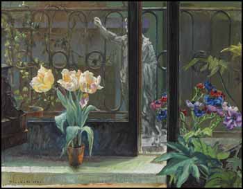 Les tulipes et les anémones by Joseph Francis (Joe) Plaskett sold for $17,550