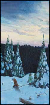 Return to Camp in Winter by William Kurelek sold for $210,600