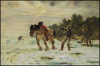 The Ice Cutters, Île d’Orléans by Horatio Walker sold for $87,750