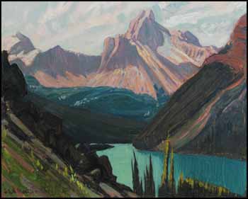 Study for Lake O'Hara and Cathedral Mountain, Rockies by James Edward Hervey (J.E.H.) MacDonald sold for $245,700