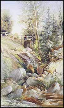 A Waterfall near Halifax, NS (00607/2013-1120) by Forshaw Day vendu pour $1,125
