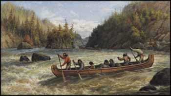 Indians Shooting the Rapids by Frederick Arthur Verner sold for $188,800