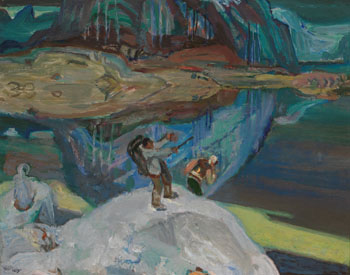 Indians, Rice Lake, BC by Frederick Horsman Varley sold for $224,200