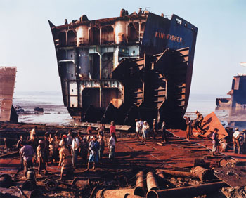 Shipbreaking #4, Chittagong, Bangladesh by Edward Burtynsky sold for $16,520