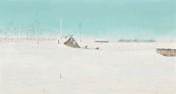 A Ukrainian Pioneers First Winter by William Kurelek sold for $259,600